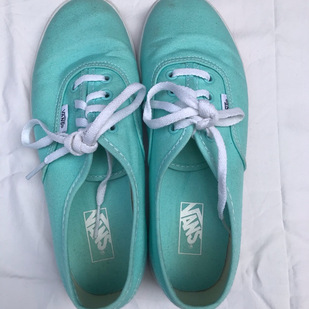 Teal Youth Vans